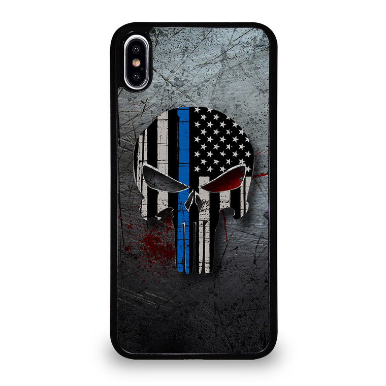 THIN BLUE LINE PUNISHER iPhone XS Max Case Cover