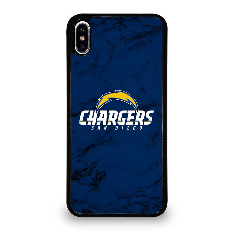 SAN DIEGO CHARGERS NFL FOOTBALL MARBLE iPhone XS Max Case Cover