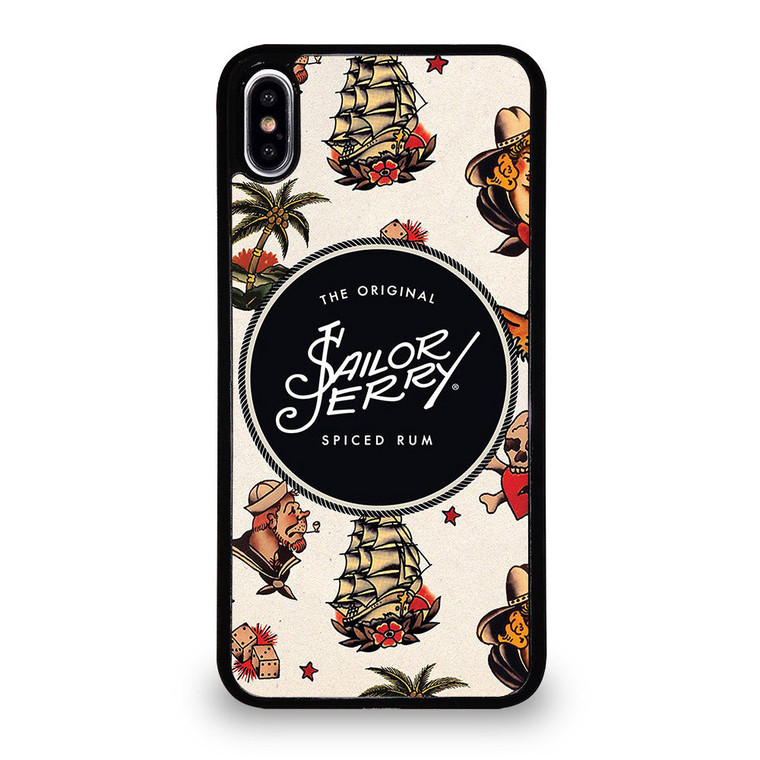 SAILOR JERRY PATTERN iPhone XS Max Case Cover