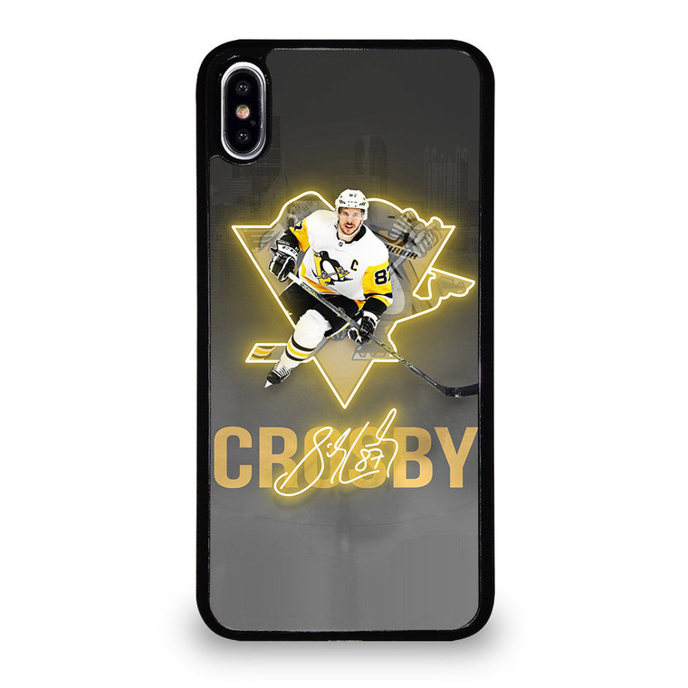 PITTSBURGH PENGUINS SIDNEY CROSBY SIGNATURE iPhone XS Max Case Cover