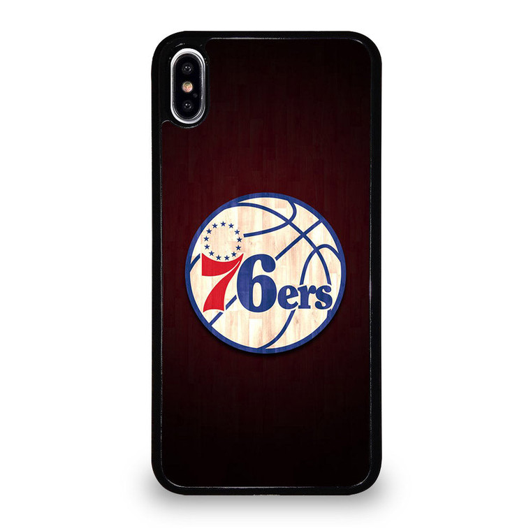 PHILADELPHIA 76ERS WOODEN LOGO iPhone XS Max Case Cover