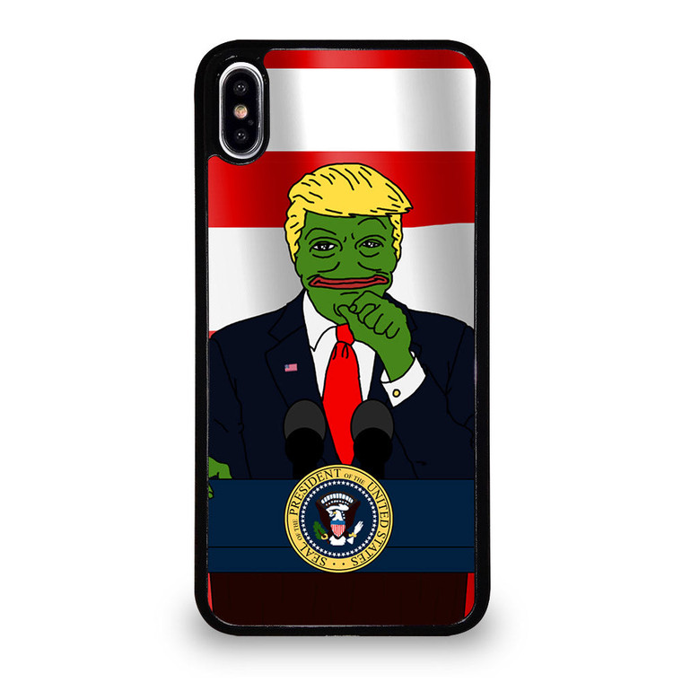PEPE THE SMUG FROG DONALD TRUMP iPhone XS Max Case Cover