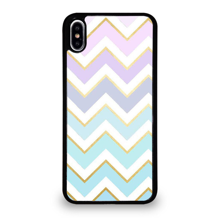 OMBRE PASTEL CHEVRON PATTERN iPhone XS Max Case Cover