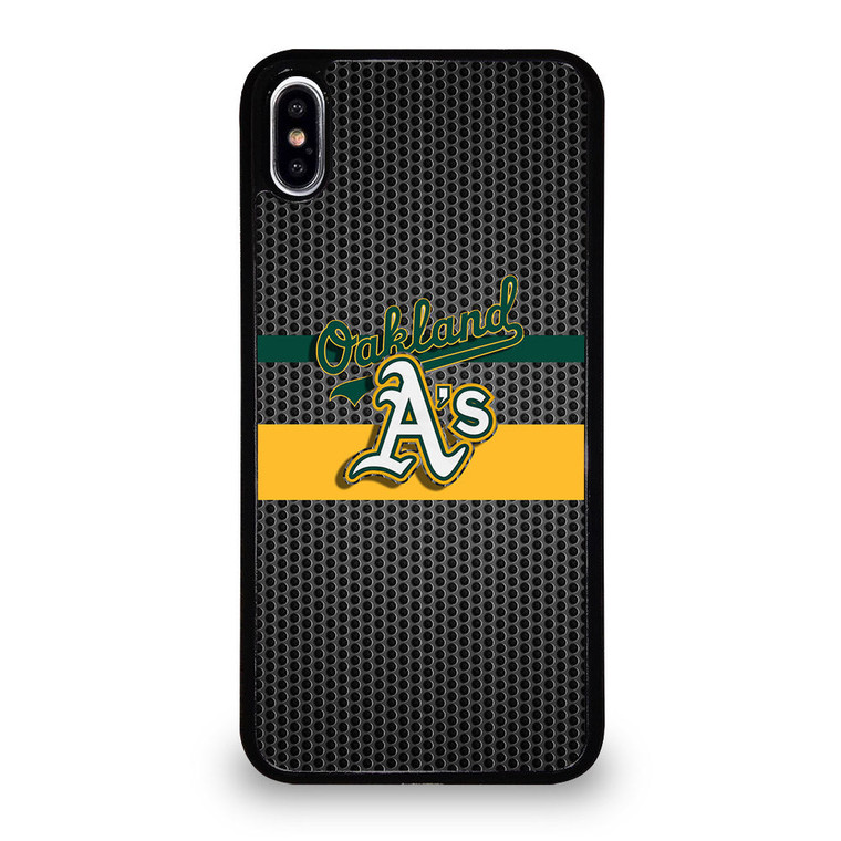 OAKLAND ATHLETICS METAL LOGO iPhone XS Max Case Cover