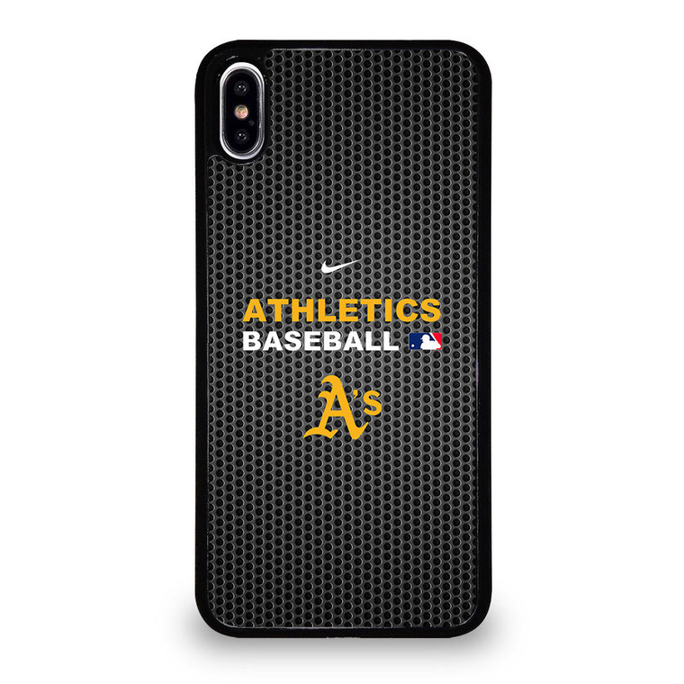 OAKLAND ATHLETICS METAL LOGO 2 iPhone XS Max Case Cover