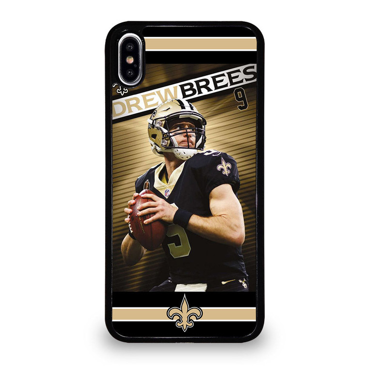 NEW ORLEANS SAINTS DREW BREES 9 iPhone XS Max Case Cover