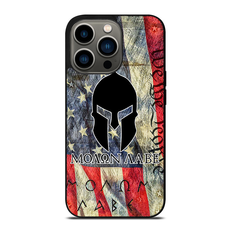 MOLON LABE AMERICAN FLAG iPhone 13 Pro Case Cover