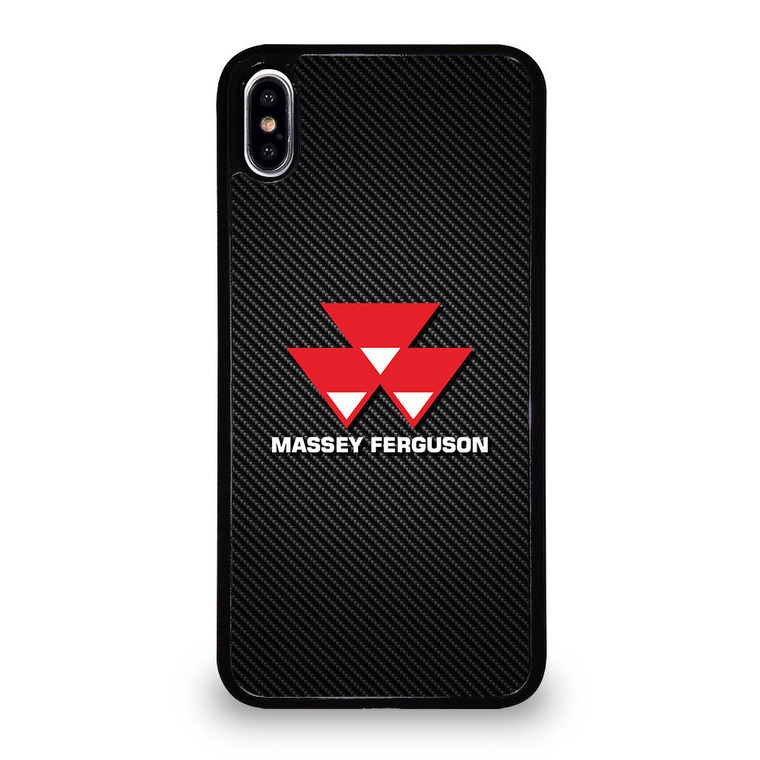 MASSEY FERGUSON TRACTOR LOGO CARBON iPhone XS Max Case Cover