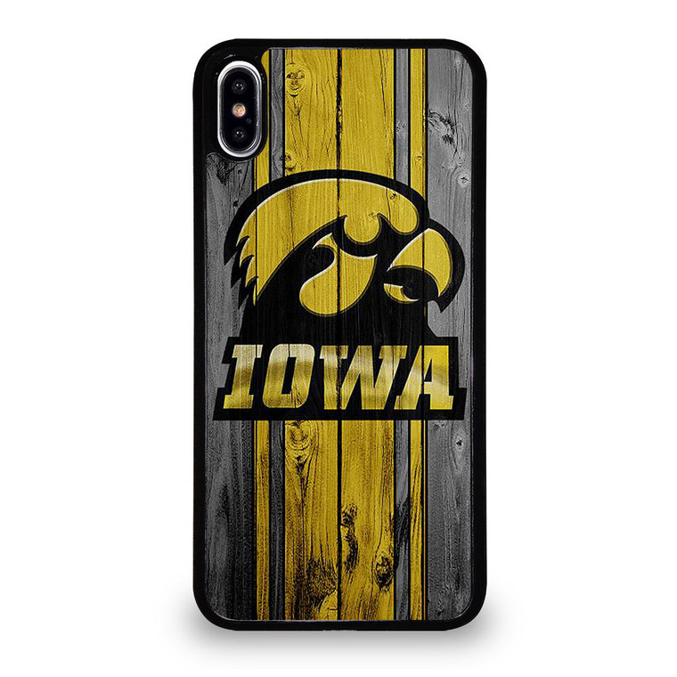 IOWA HAWKEYES WOODEN iPhone XS Max Case Cover