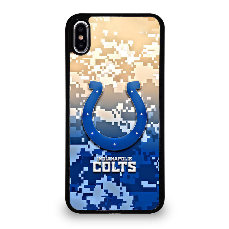 INDIANAPOLIS COLTS CAMO LOGO iPhone XS Max Case Cover