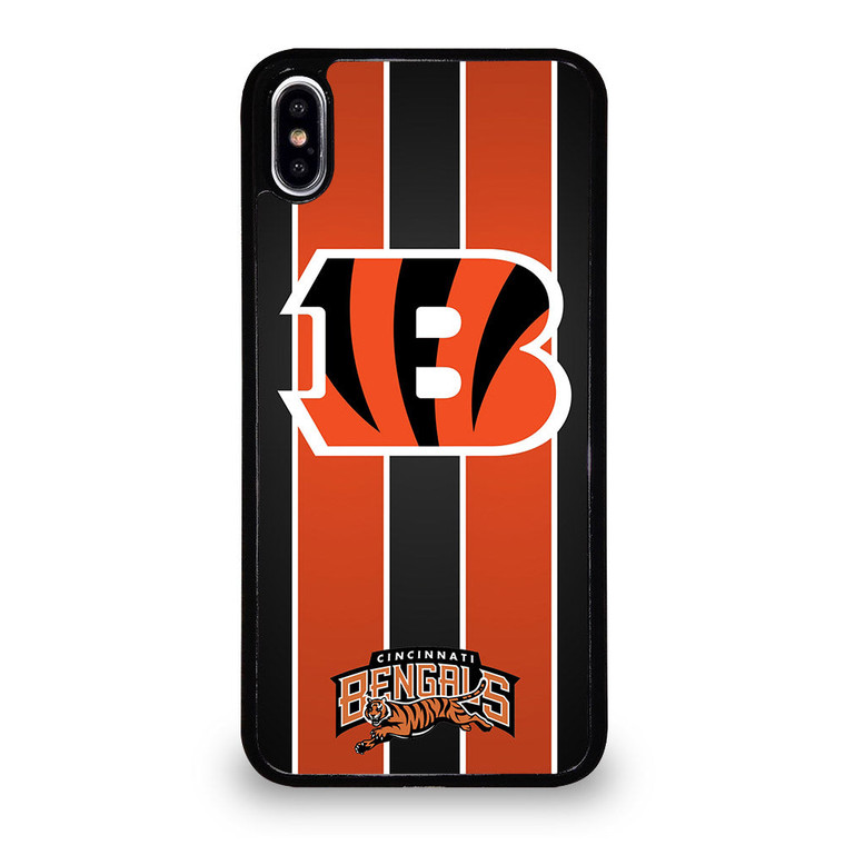 CINCINNATI BENGALS STRIPE iPhone XS Max Case Cover