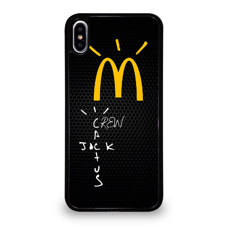 CACTUS JACK TRAVIS SCOTT MCDONALD'S METAL LOGO iPhone XS Max Case Cover