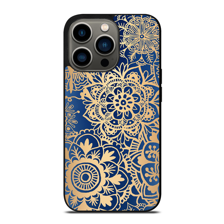 MANDALA BLUE PATTERN iPhone 13 Pro Case Cover