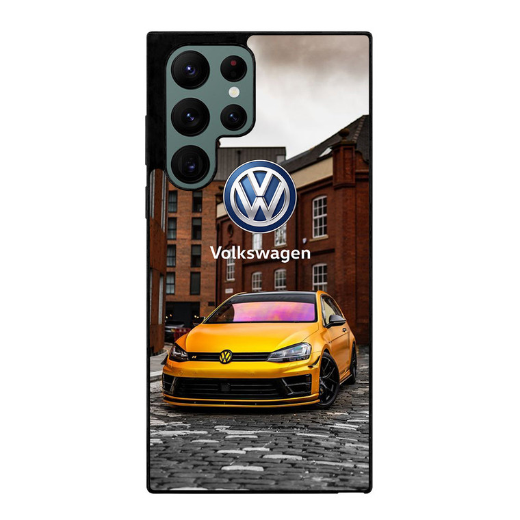 VW VOLKSWAGEN GTI CAR YEELOW Samsung Galaxy S22 Ultra Case Cover