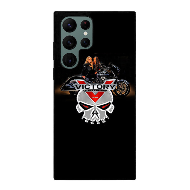 VICTORY MOTORCYCLES SKULL Samsung Galaxy S22 Ultra Case Cover