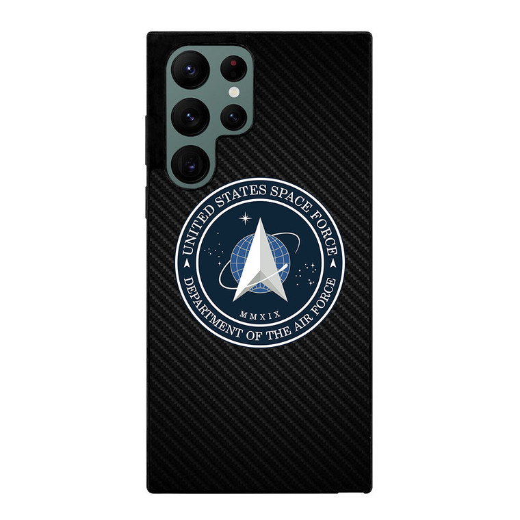 UNITED STATES SPACE CORPS USSC CARBON LOGO Samsung Galaxy S22 Ultra Case Cover