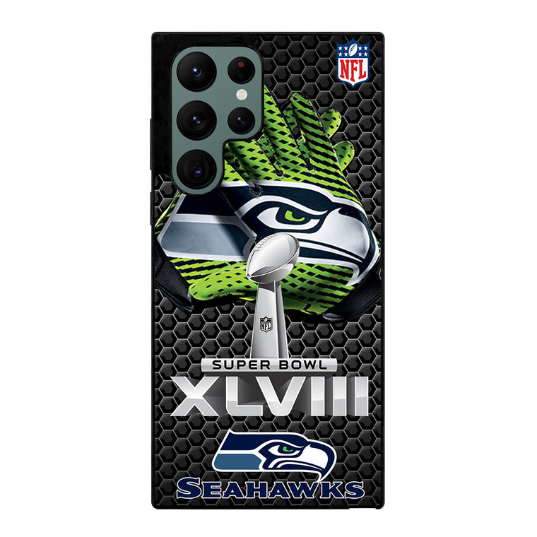 SEATTLE SEAHAWKS SUPER BOWL 48 Samsung Galaxy S22 Ultra Case Cover