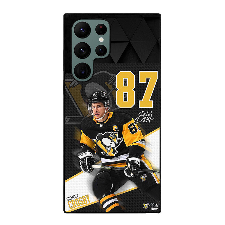 PITTSBURGH PENGUINS SIDNEY CROSBY 87 Samsung Galaxy S22 Ultra Case Cover