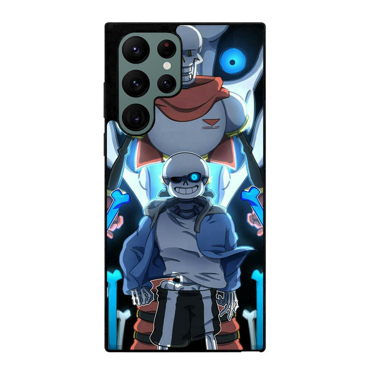 PAPYRUS AND SANS UNDERTALE SKULL Samsung Galaxy S22 Ultra Case Cover