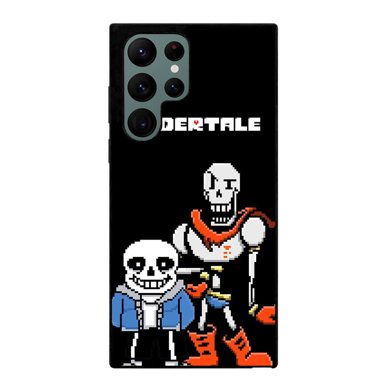 PAPYRUS AND SANS UNDERTALE 8BIT Samsung Galaxy S22 Ultra Case Cover