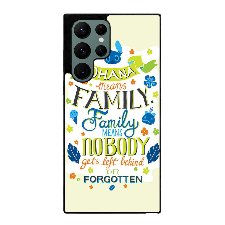 OHANA MEANS FAMILY Samsung Galaxy S22 Ultra Case Cover OHANA MEANS FAMILY Samsung Galaxy S22 Ultra Case Cover