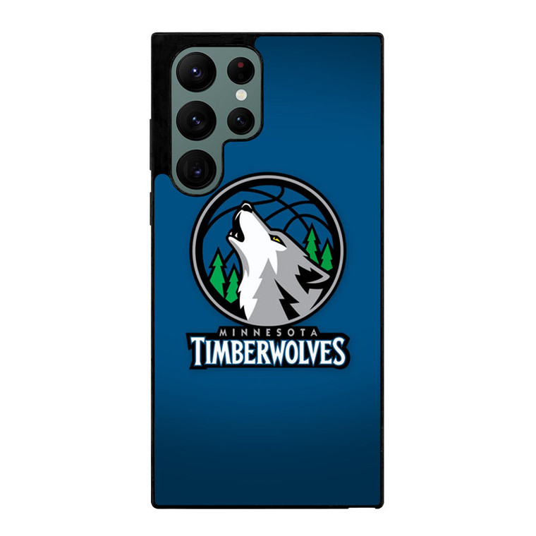 MINNESOTA TIMBERWOLVES LOGO BASKETBALL Samsung Galaxy S22 Ultra Case Cover