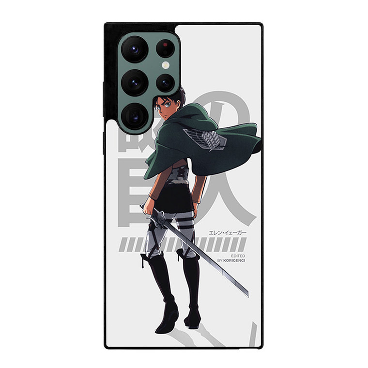 EREN YEAGER ATTACK ON TITAN ANIME Samsung Galaxy S22 Ultra Case Cover
