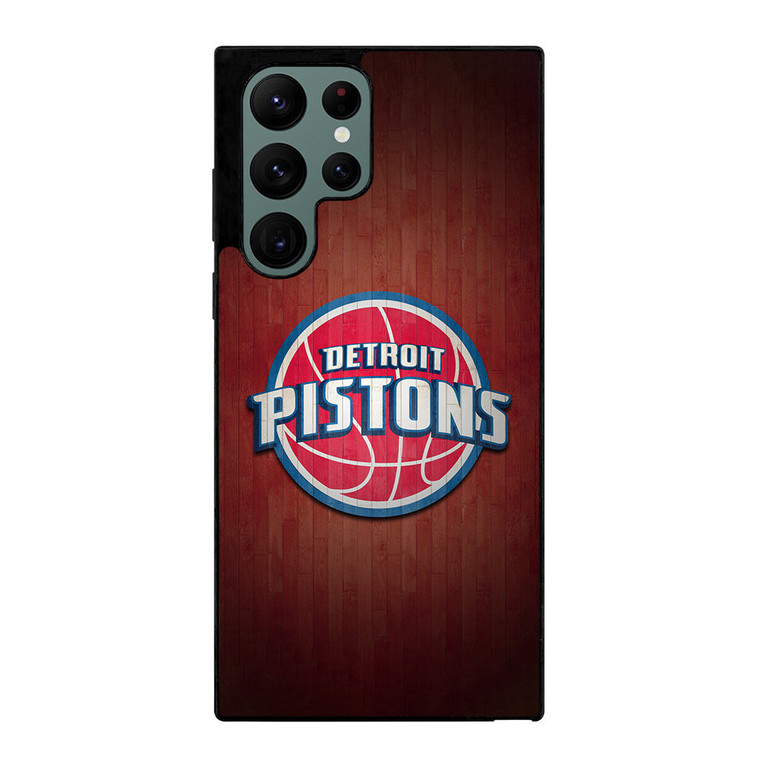 DETROIT PISTONS WOODEN LOGO Samsung Galaxy S22 Ultra Case Cover