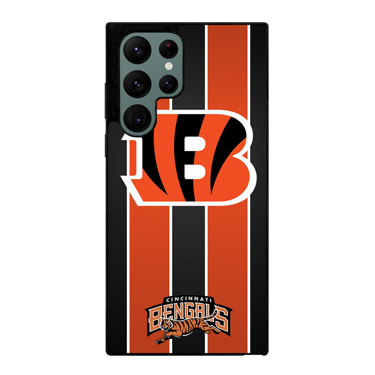 CINCINNATI BENGALS STRIPE Samsung Galaxy S22 Ultra Case Cover
