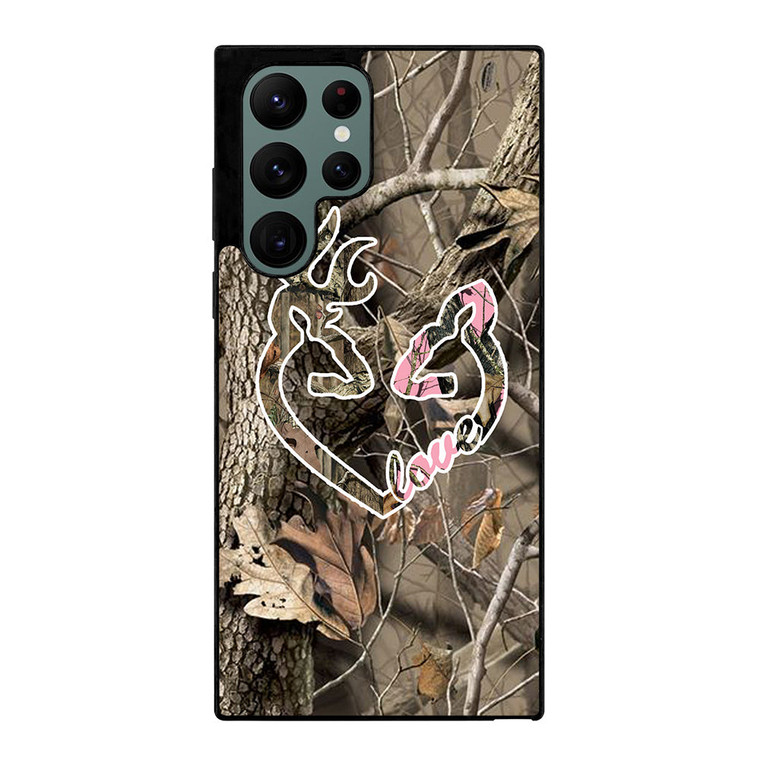 CAMO LOVE BROWNING Samsung Galaxy S22 Ultra Case Cover