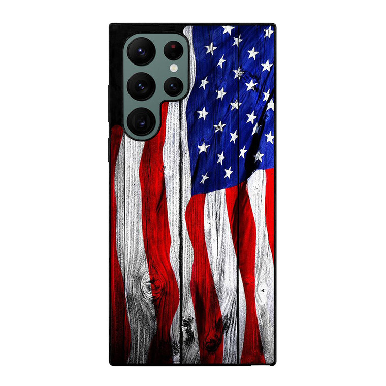 AMERICAN WOODEN Samsung Galaxy S22 Ultra Case Cover