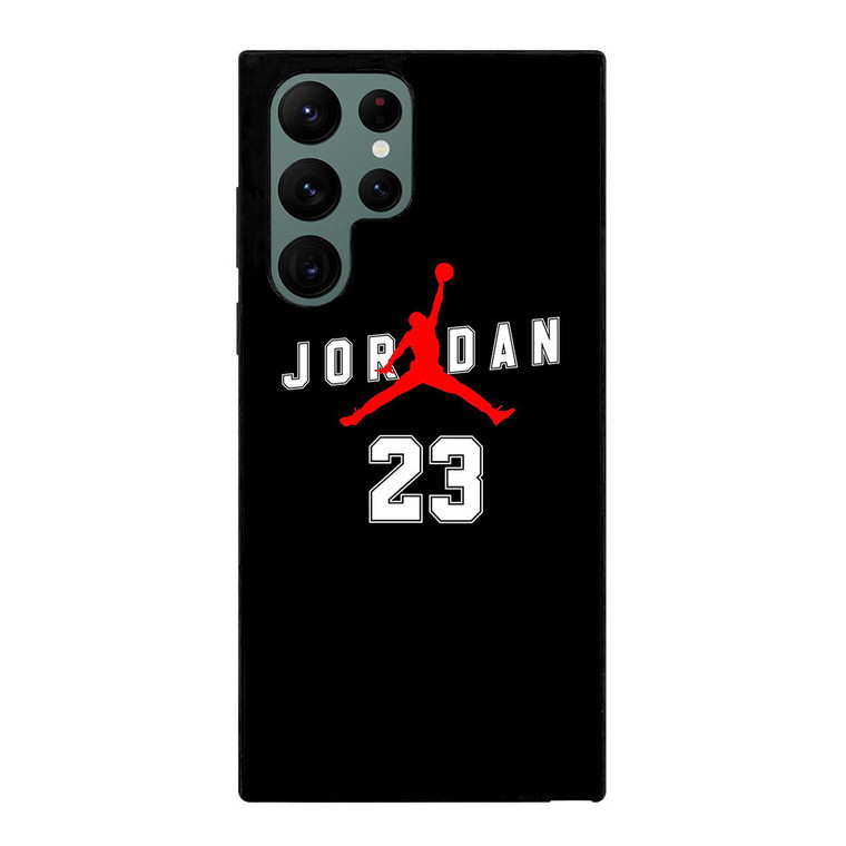 AIR JORDAN BLACK Samsung Galaxy S22 Ultra Case Cover