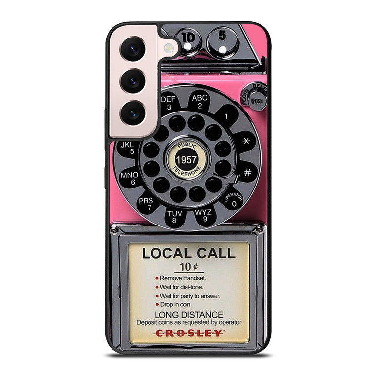 VINTAGE RETRO PAYPHONE PINK Samsung Galaxy S22 Plus Case Cover