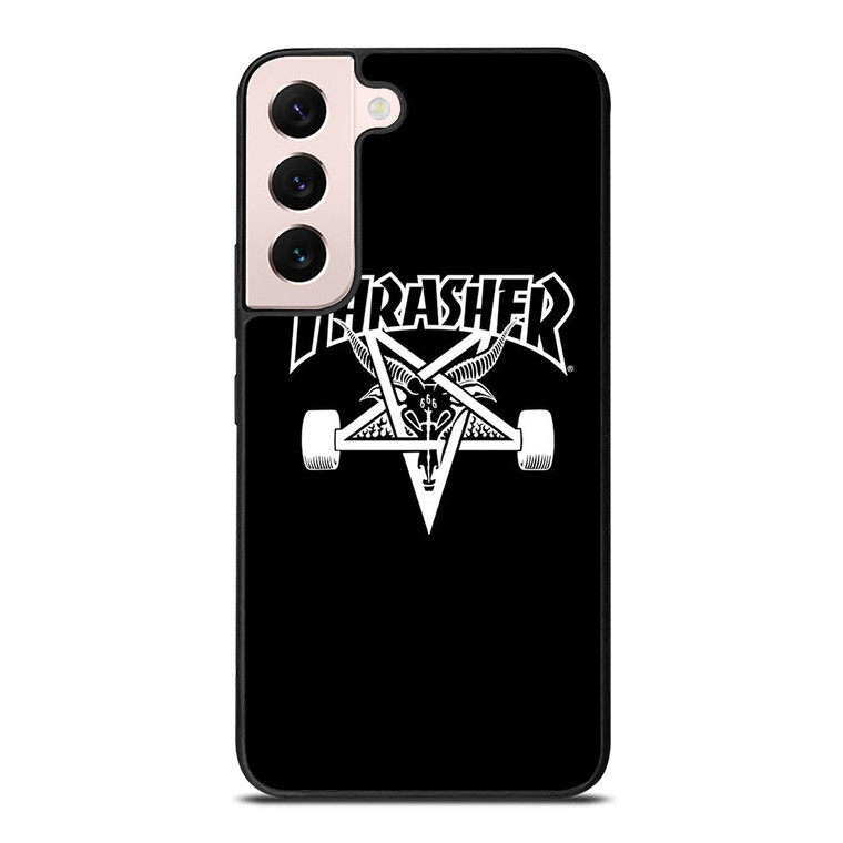 THRASER SKATEBOARD BLACK Samsung Galaxy S22 Plus Case Cover