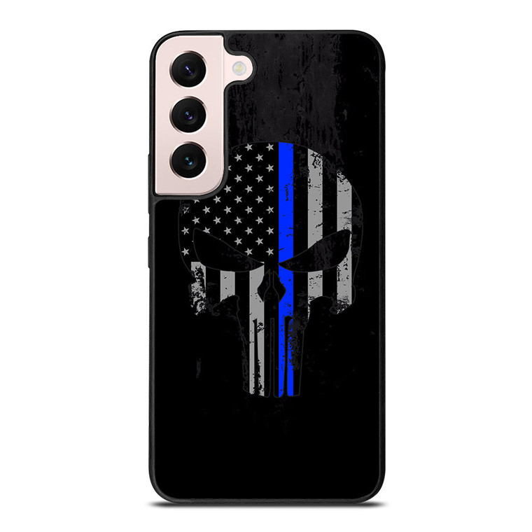 THIN BLUE LINE PUNISHER BLACK Samsung Galaxy S22 Plus Case Cover