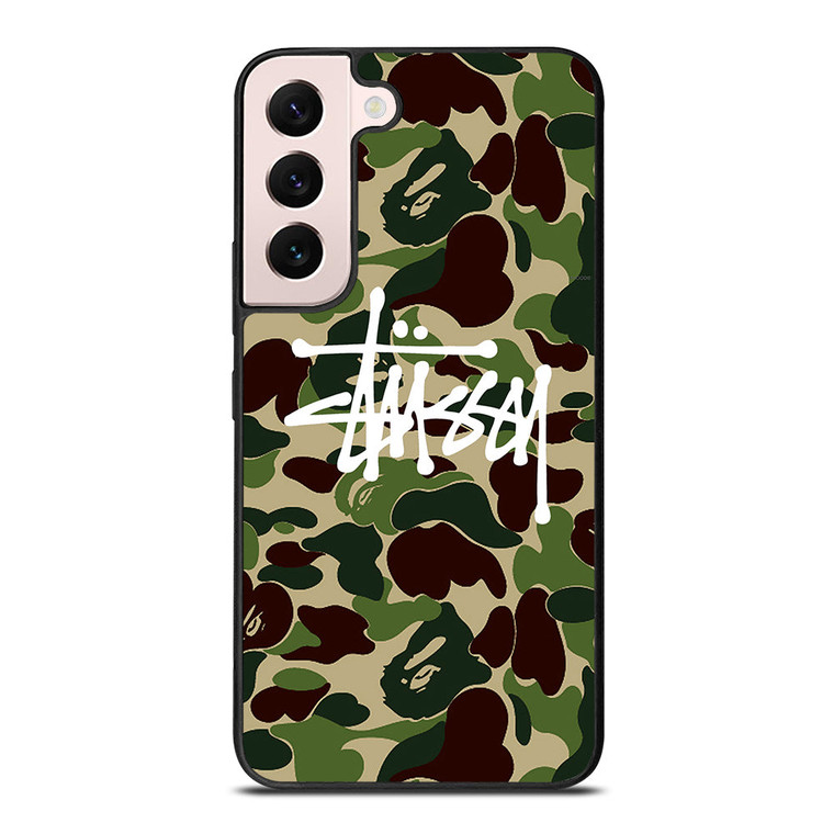 STUSSY BAPE CAMO Samsung Galaxy S22 Plus Case Cover