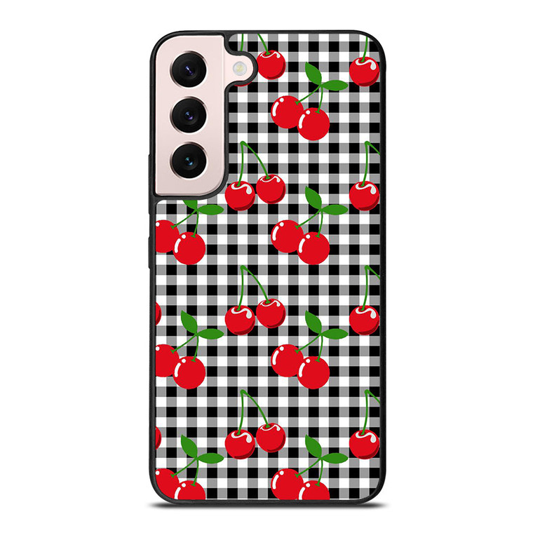 CHECKED CHERRY Samsung Galaxy S22 Plus Case Cover
