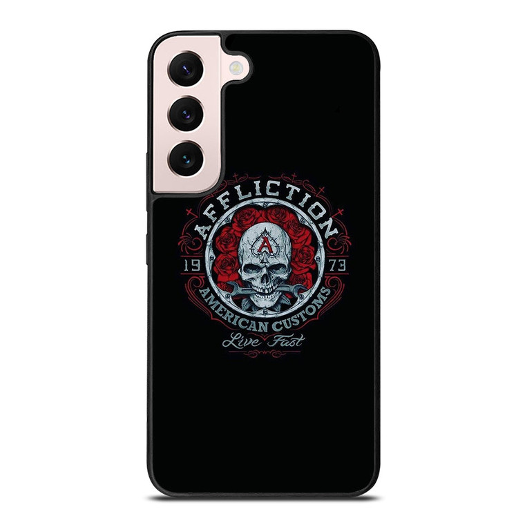 AFFLICTION SKULL ROSE Samsung Galaxy S22 Plus Case Cover
