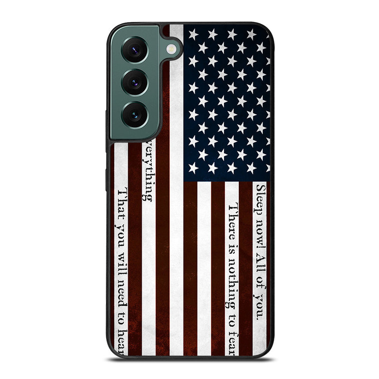 USA RED QUOTES Samsung Galaxy S22 Case Cover