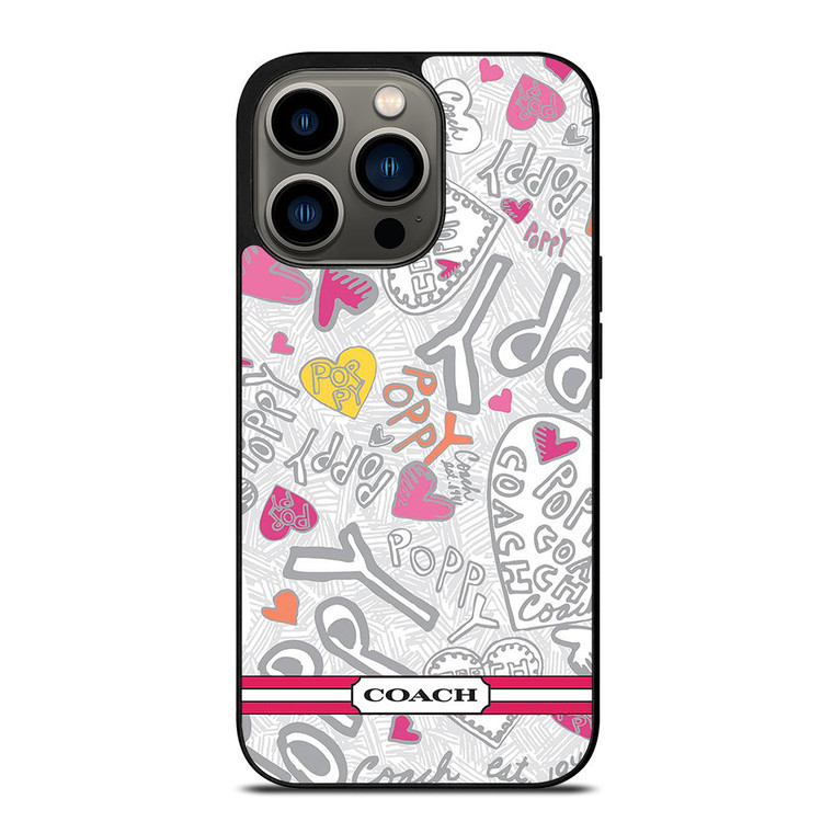 COACH STRIPE LOGO iPhone 13 Pro Case Cover