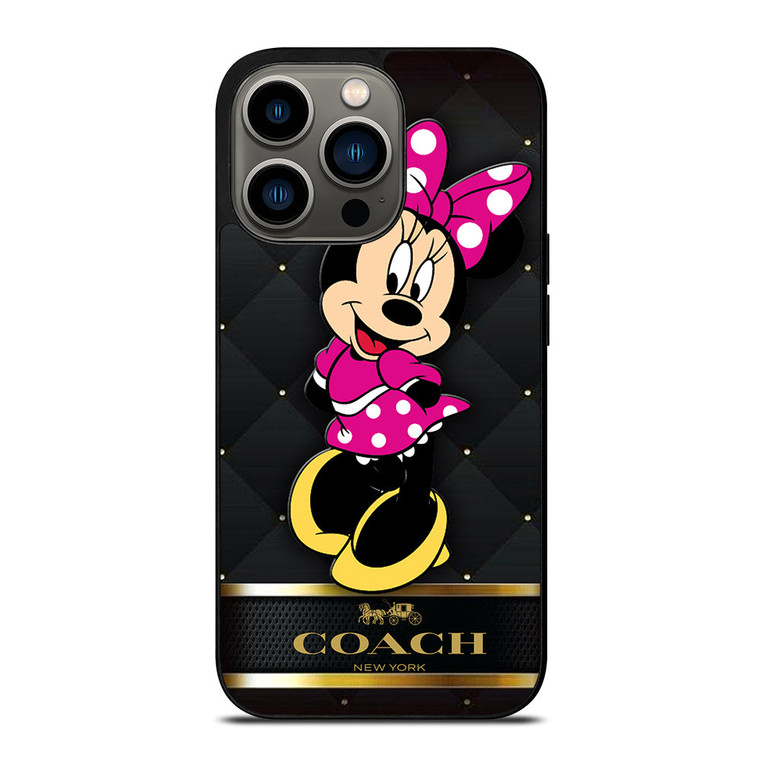 COACH MINNIE GOLD iPhone 13 Pro Case Cover