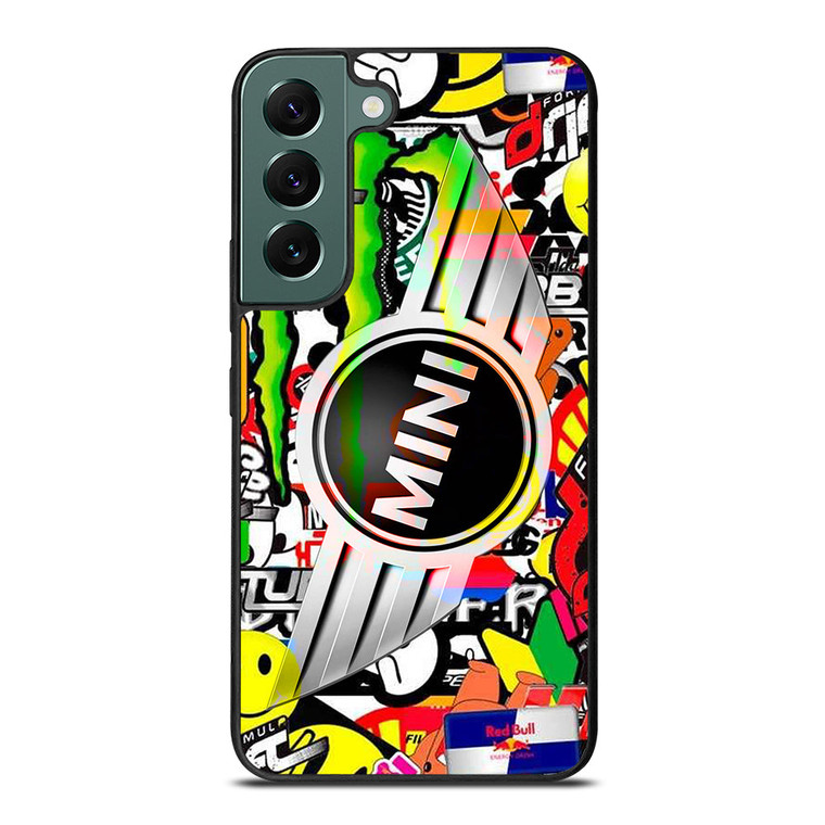 MINI COOPER STICKER BOMB Samsung Galaxy S22 Case Cover