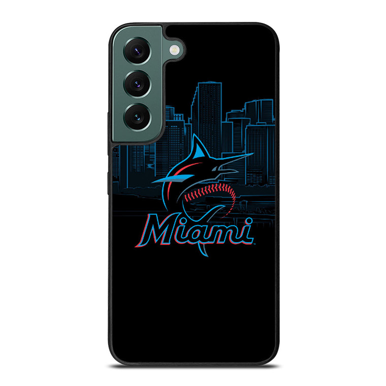 MIAMI MARLINS BLACK Samsung Galaxy S22 Case Cover