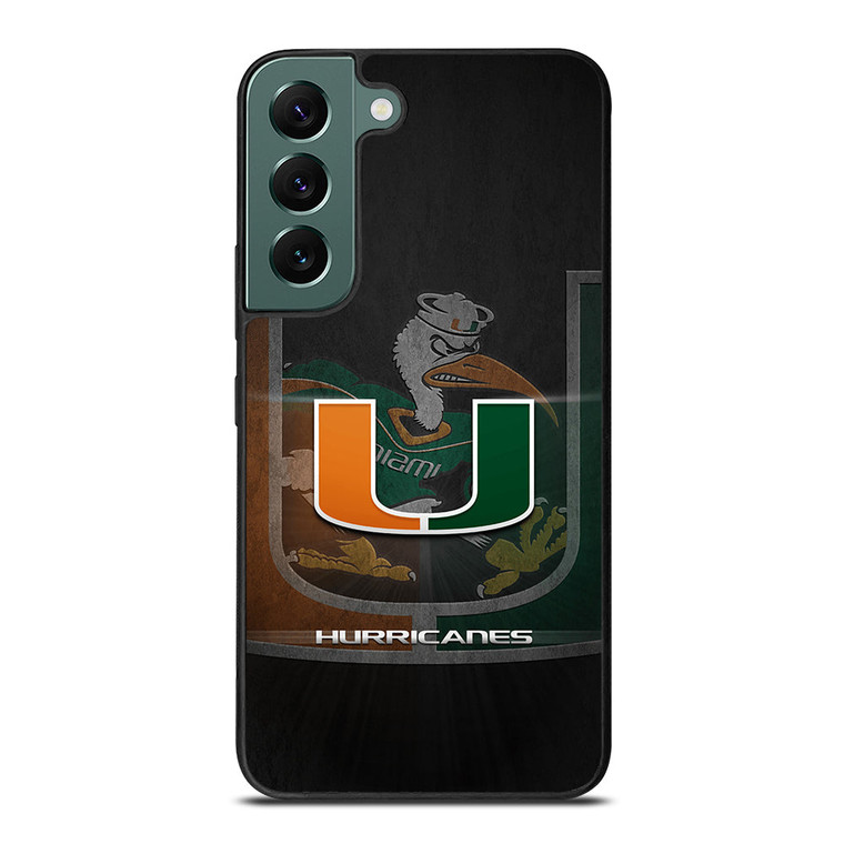 MIAMI HURRICANES UM 1 Samsung Galaxy S22 Case Cover