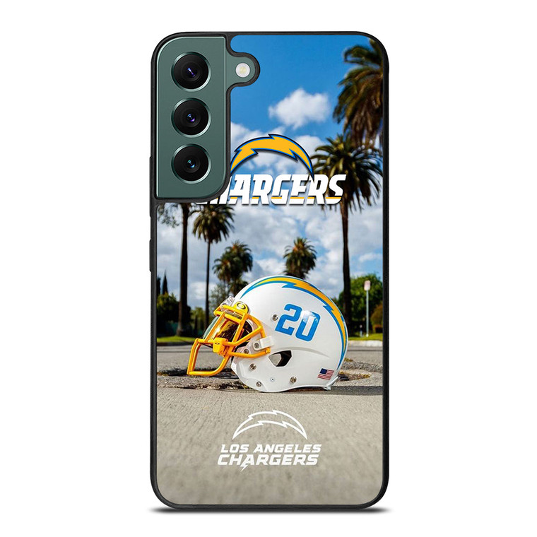 LOS ANGELES CHARGERS HELMET Samsung Galaxy S22 Case Cover LOS ANGELES CHARGERS HELMET Samsung Galaxy S22 Case Cover
