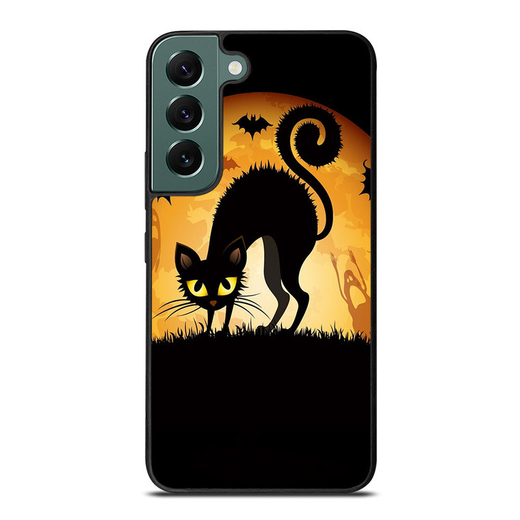 HALLOWEEN CAT Samsung Galaxy S22 Case Cover