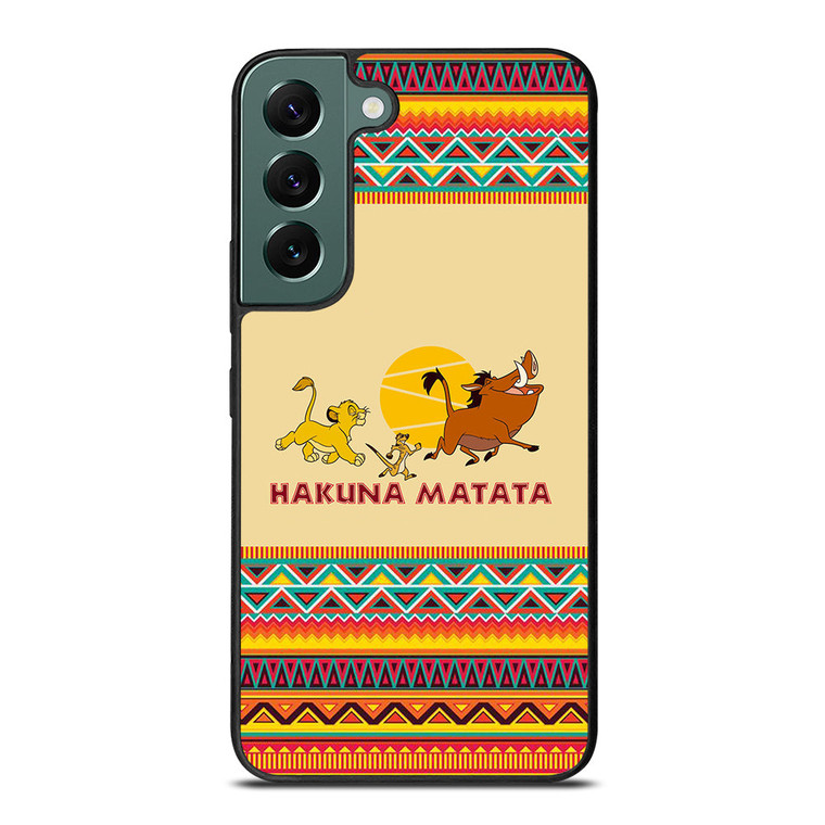 HAKUNA MATATA LION KING AZTEC 3 Samsung Galaxy S22 Case Cover