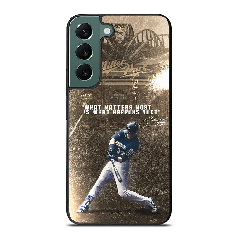 CHRISTIAN YELICH MILWAUKEE BREWERS QUOTE Samsung Galaxy S22 Case Cover