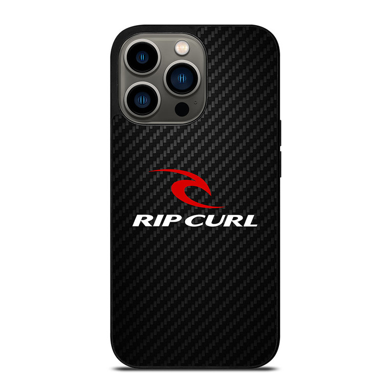 RIPCURL CARBON LOGO iPhone 13 Pro Case Cover