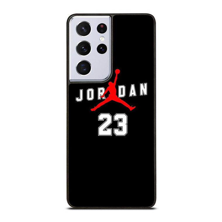 AIR JORDAN BLACK Samsung Galaxy S21 Ultra Case Cover